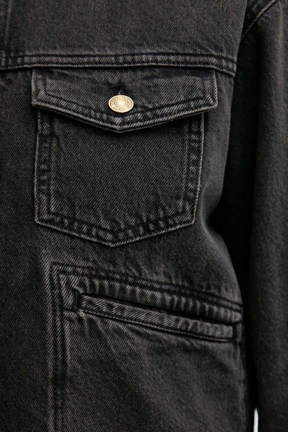 Rifľová bunda Pepe Jeans PL40243329W0 čierna
