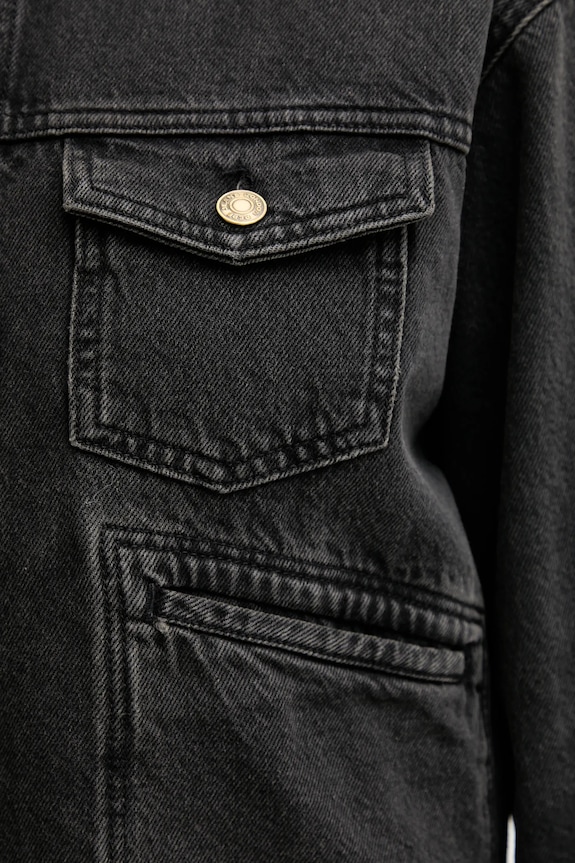 Rifľová bunda Pepe Jeans PL40243329W0 čierna