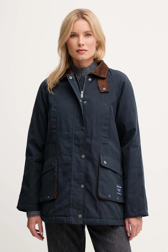 Jakna Pepe Jeans S podlogo mornarsko modra PL4024352