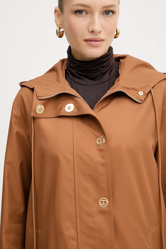 Twinset kurtka brązowy 252TP2060