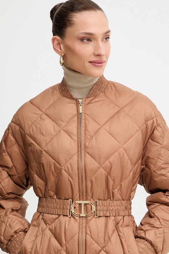 Twinset kurtka brązowy 252TP2130