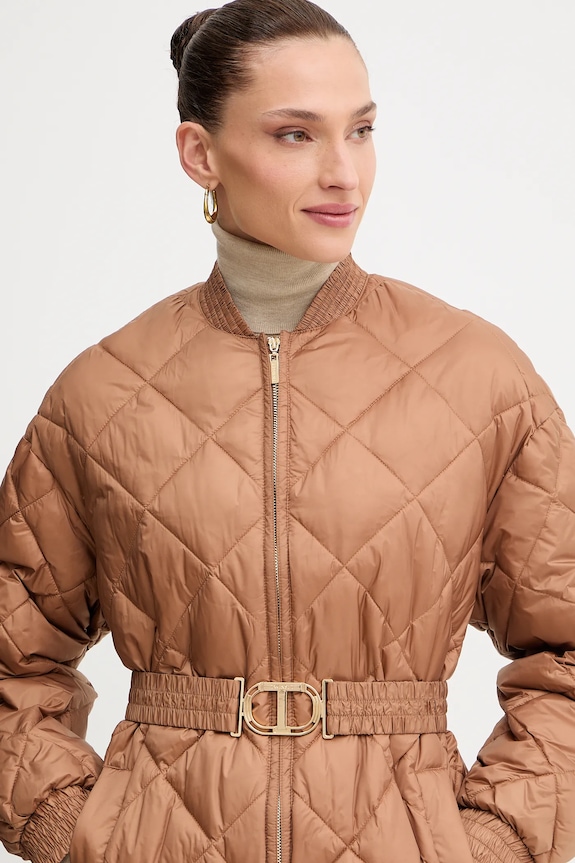 Twinset kurtka brązowy 252TP2130