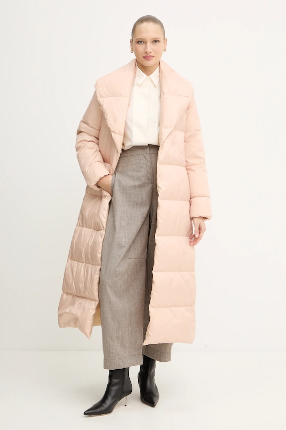 Páperová bunda Twinset 252TT2050 béžová AW25