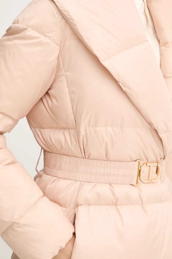 Páperová bunda Twinset 252TT2050 béžová