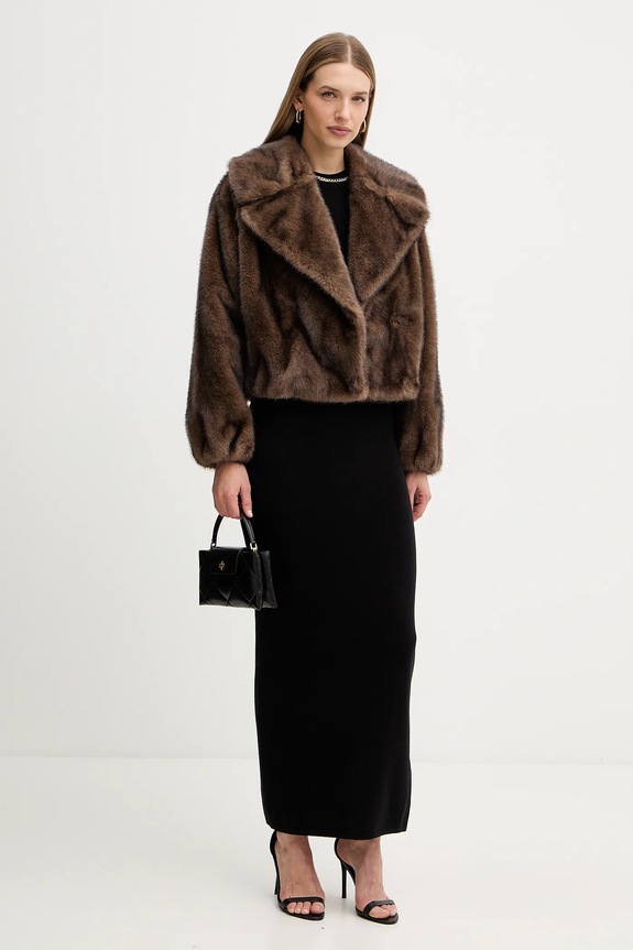 Μπουφάν Twinset 252AT2191 καφέ AW25