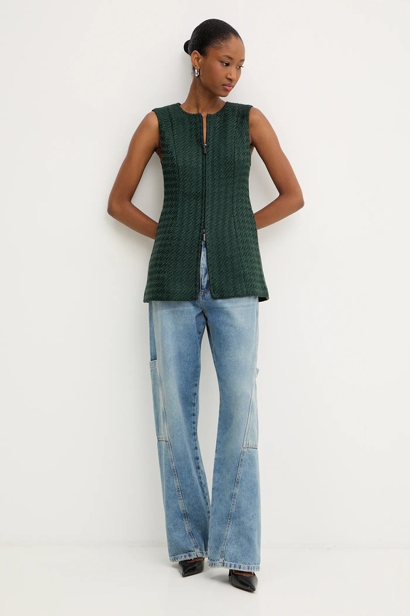 Armani Exchange vestă XW000717.AF16208 verde AW25