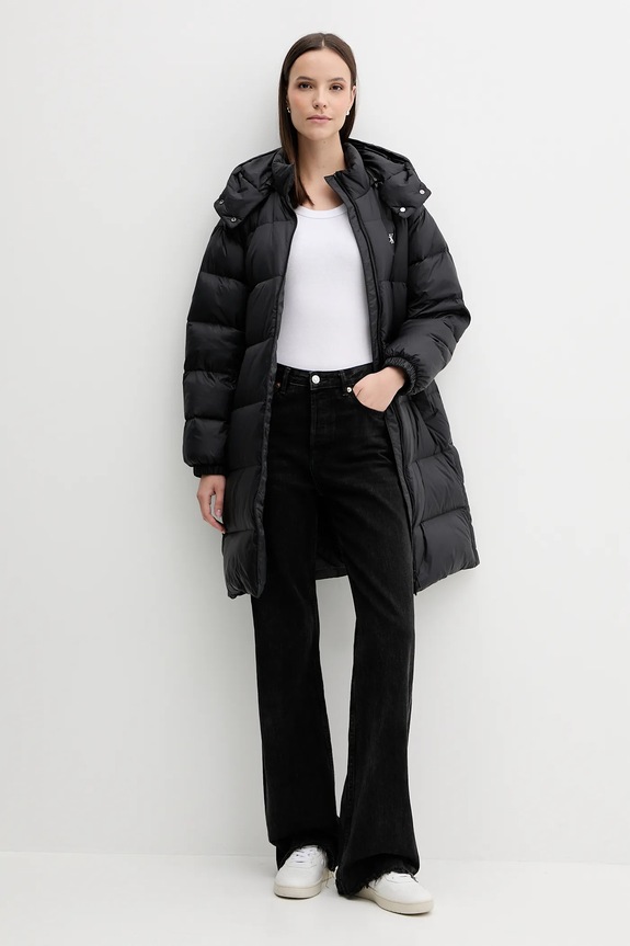 Μπουφάν με επένδυση από πούπουλα Calvin Klein Jeans LV047D502G μαύρο AW25