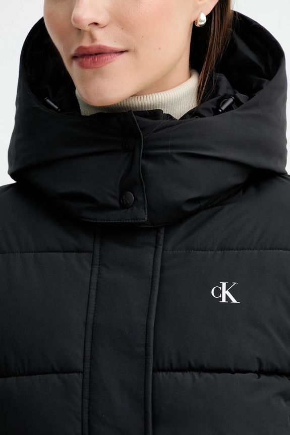 Μπουφάν Calvin Klein Jeans LV047D513G μαύρο