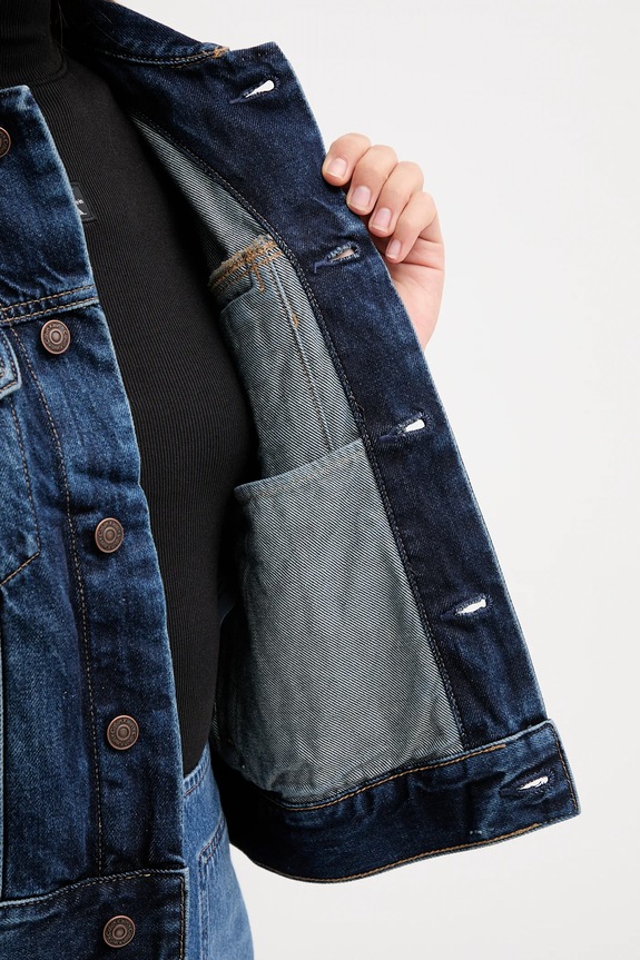 Βαμβακερό τζιν μπουφάν Calvin Klein Jeans LV047D838G