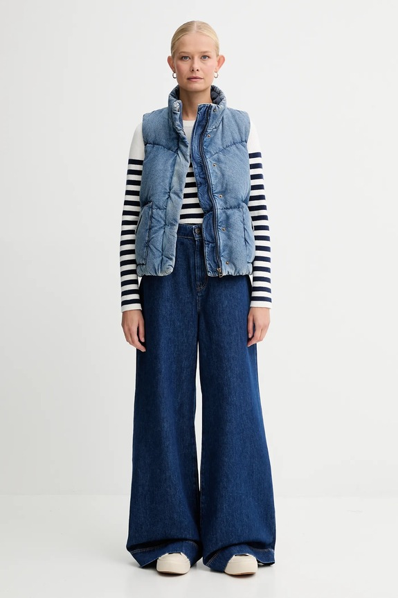 Levi's gilet in piuma A8526.0005 blu AW25