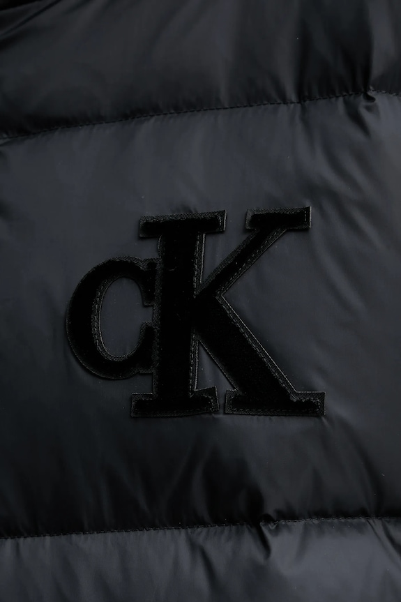 Μπουφάν με επένδυση από πούπουλα Calvin Klein Jeans LV047D503G μαύρο