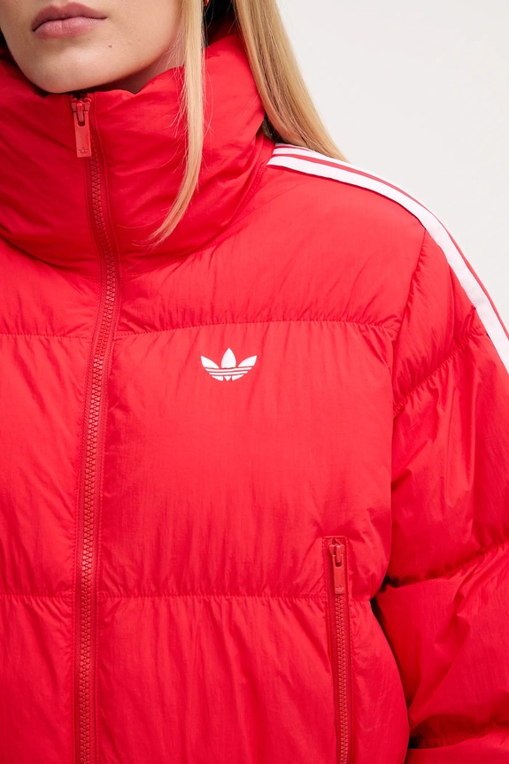 adidas Originals giacca Cropped Puffer JX2966 rosso