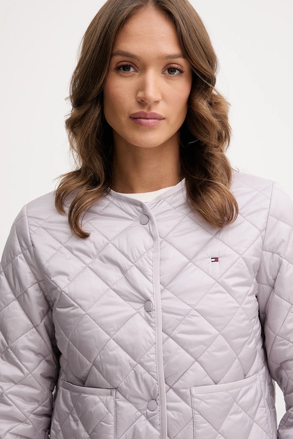 Tommy Hilfiger geacă de tranziție de damă violet WW0WW47290