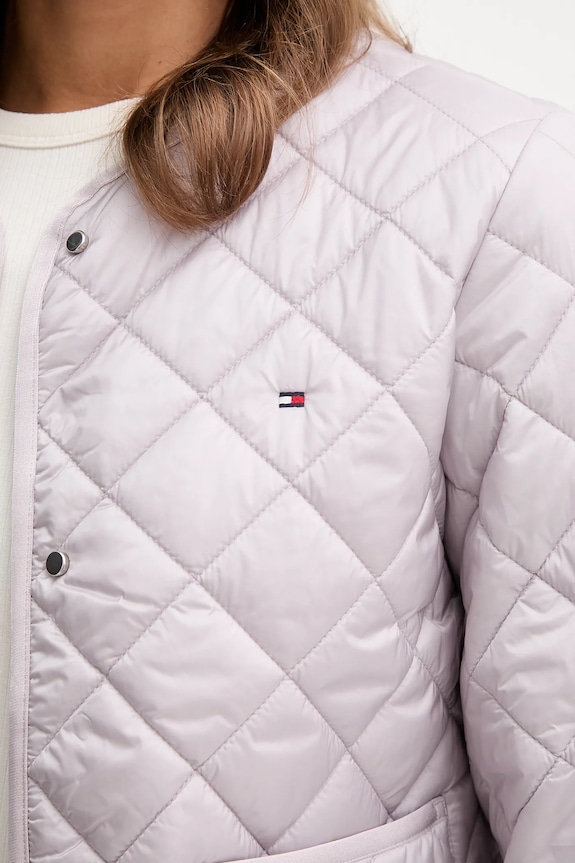 Tommy Hilfiger geacă de tranziție de damă WW0WW47290 violet