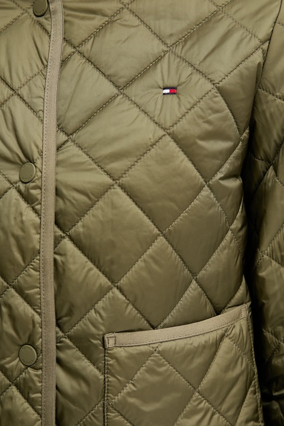 Tommy Hilfiger geacă de tranziție de femei WW0WW47290 verde