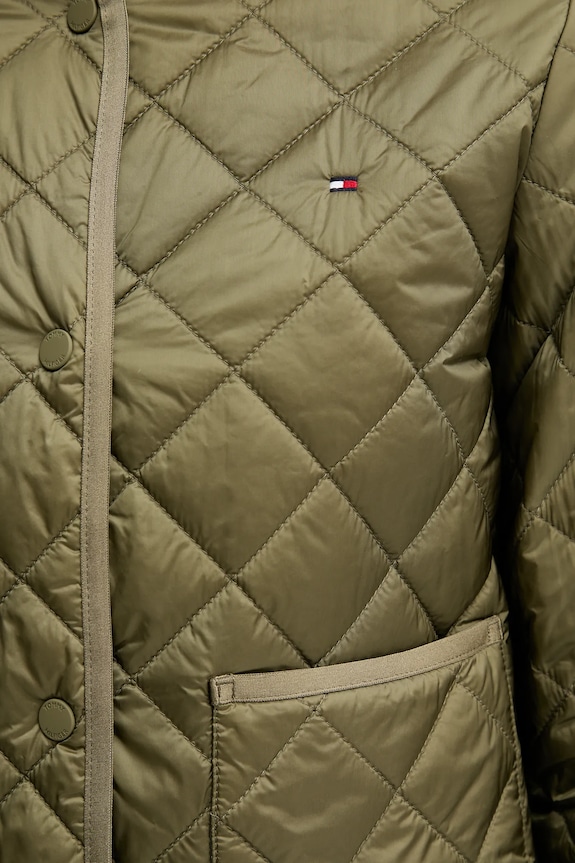 Tommy Hilfiger geacă de tranziție de femei WW0WW47290 verde