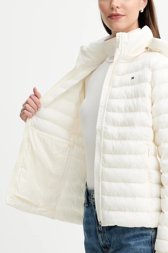 Μπουφάν Tommy Hilfiger WW0WW47351 μπεζ