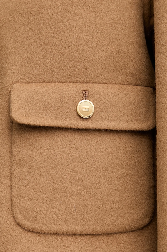 Tommy Hilfiger cappotto in lana WW0WW47446 marrone