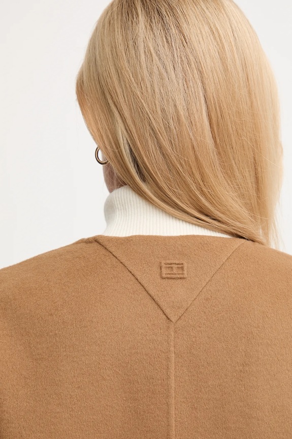 Tommy Hilfiger gyapjú kabát WW0WW47446