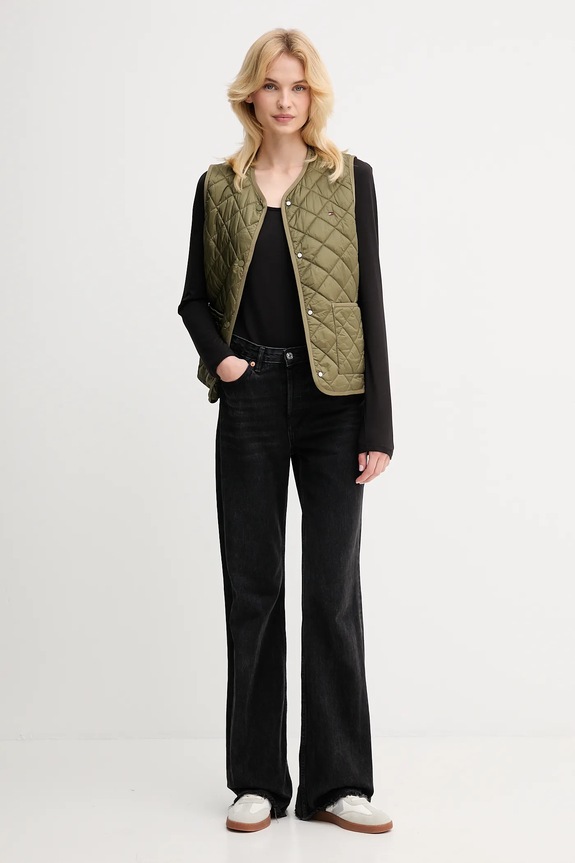 Αμάνικο μπουφάν Tommy Hilfiger WW0WW47289 πράσινο AW25