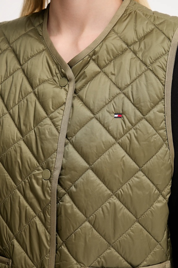 Αμάνικο μπουφάν Tommy Hilfiger WW0WW47289 πράσινο