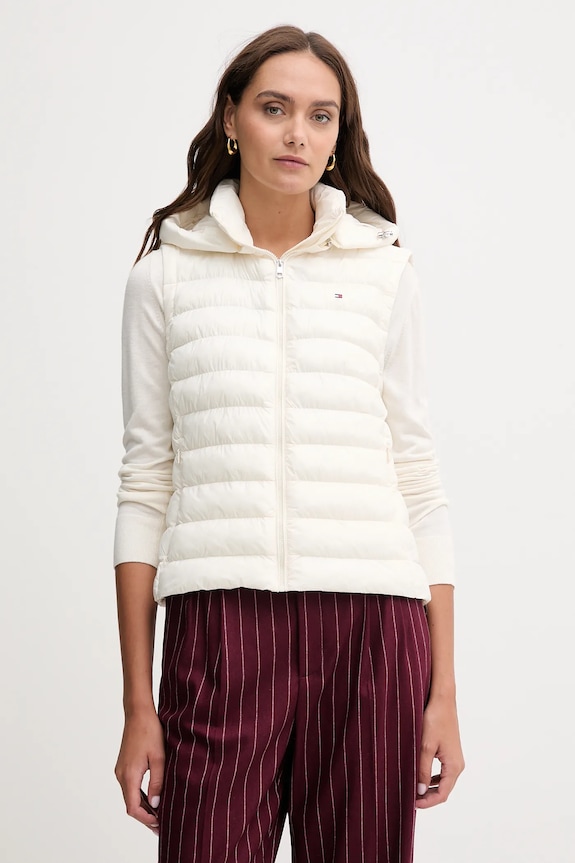 Prsluk Tommy Hilfiger Planet friendly bež WW0WW47352