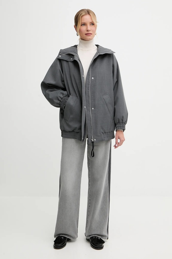 Bunda s prímesou vlny MAX&Co. 2526486064200 sivá AW25