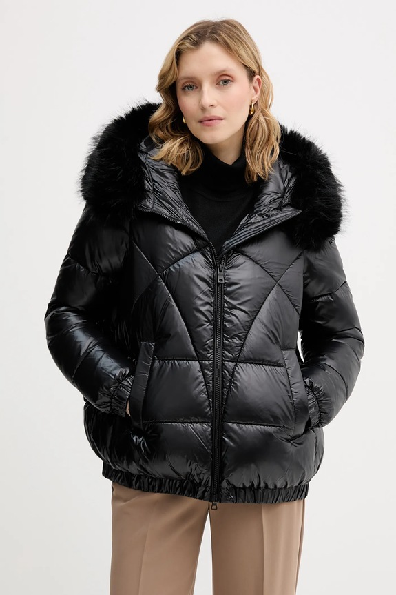 Bunda Geox BACKSIE zateplené čierna W5628S.T3121