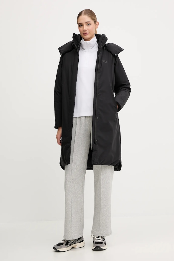 Jack Wolfskin geacă FROST HAVEN A65090 negru AW25
