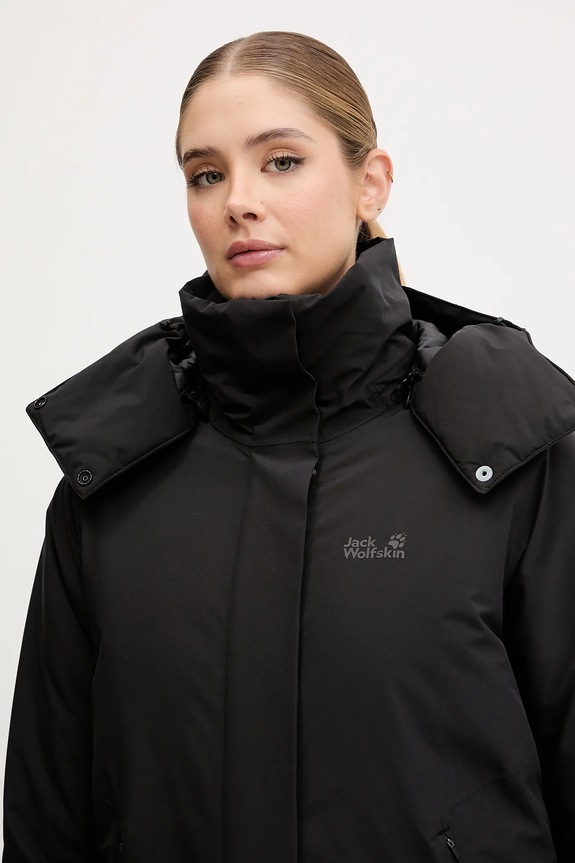 Jack Wolfskin geacă FROST HAVEN negru A65090