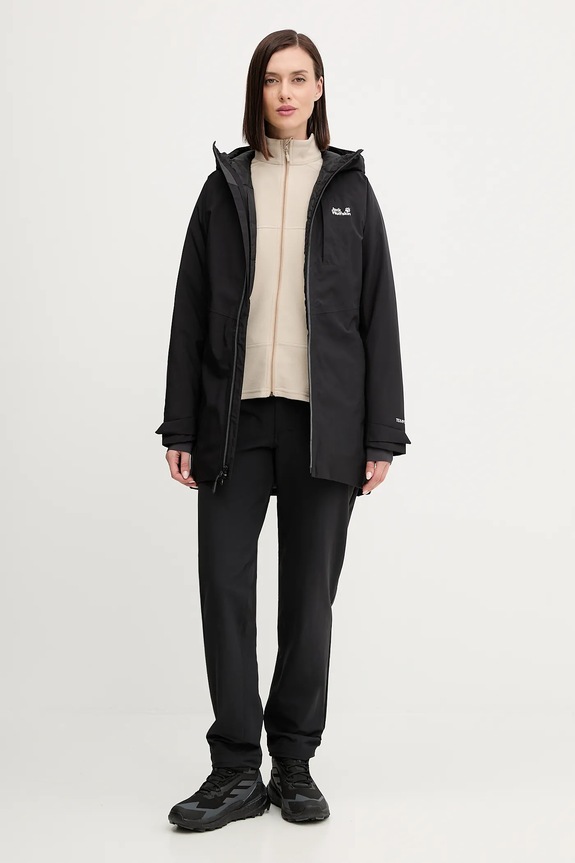 Jack Wolfskin kurtka puchowa ICECAPE A65298 czarny AW25