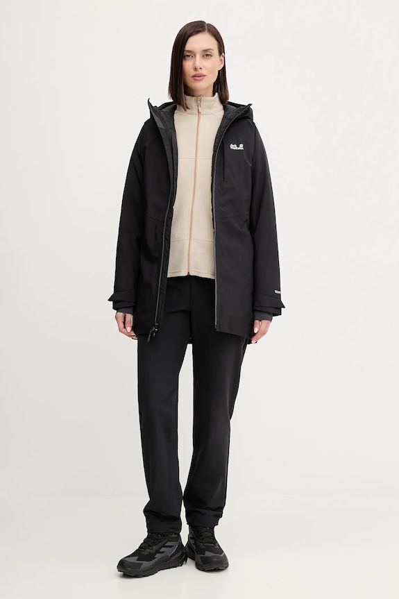 Jack Wolfskin kurtka puchowa ICECAPE A65298 czarny AW25