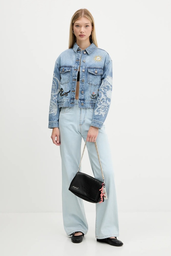 Desigual giacca di jeans LANDER 25WWED07 blu AW25