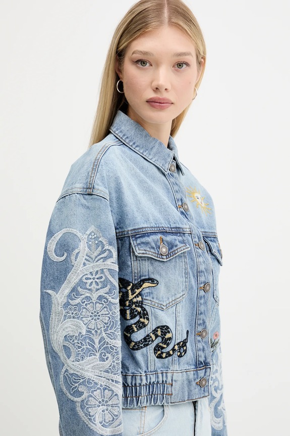 Desigual giacca di jeans LANDER blu 25WWED07