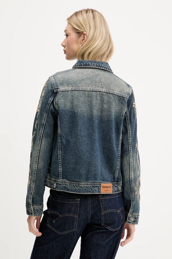 Abbigliamento Desigual giacca di jeans ESPEJOS 25WWED11 blu