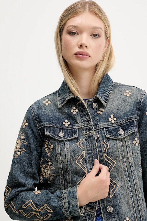 Desigual giacca di jeans ESPEJOS blu 25WWED11