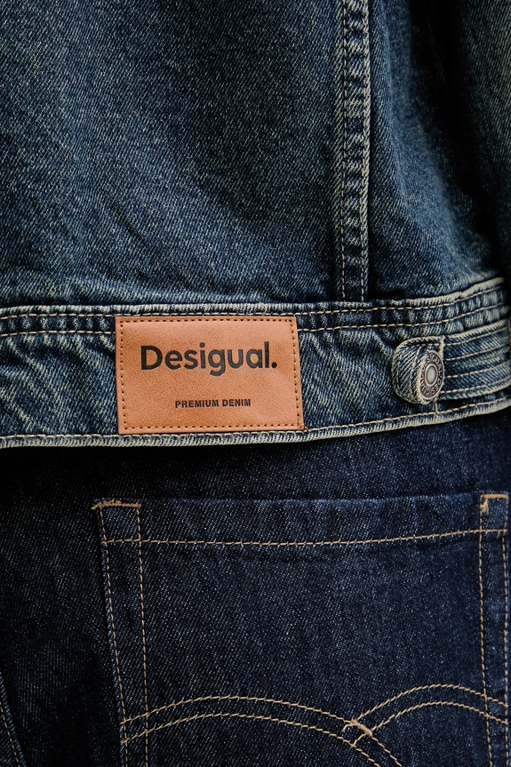 Desigual giacca di jeans ESPEJOS 25WWED11 blu