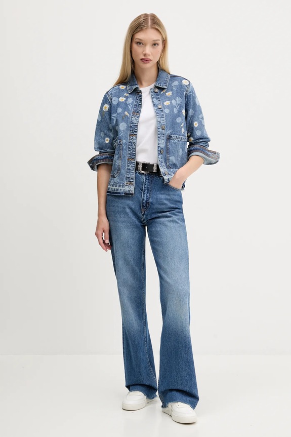 Desigual kurtka jeansowa DAISY 25WWED15 niebieski AW25