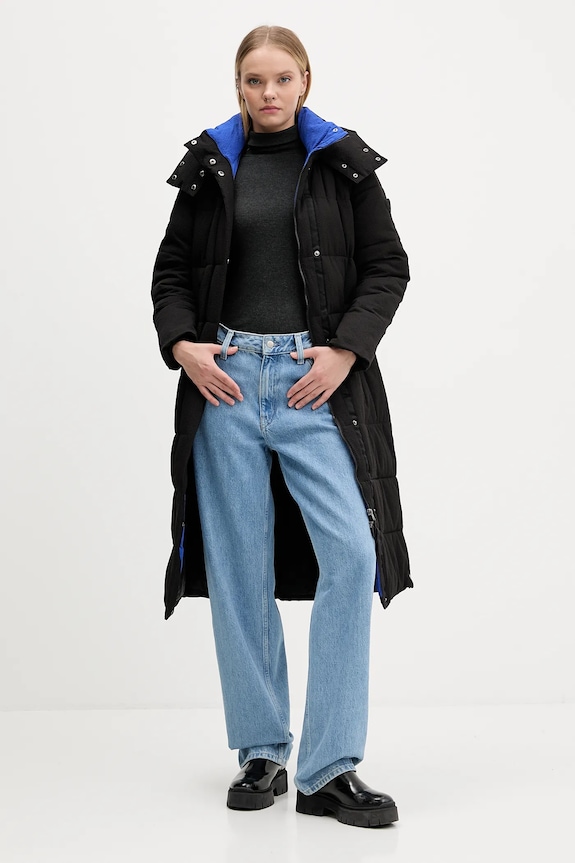Bunda Desigual EXTRA CINTURON2 25WWEW24 čierna AW25