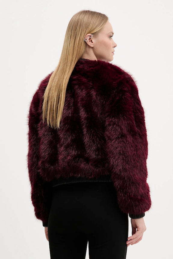 Ρούχα Μπουφάν bomber Desigual RASPBERRY 25WWEW67 μπορντό