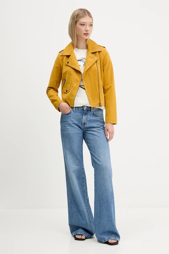 Vila geacă biker 25WWEW69 galben AW25