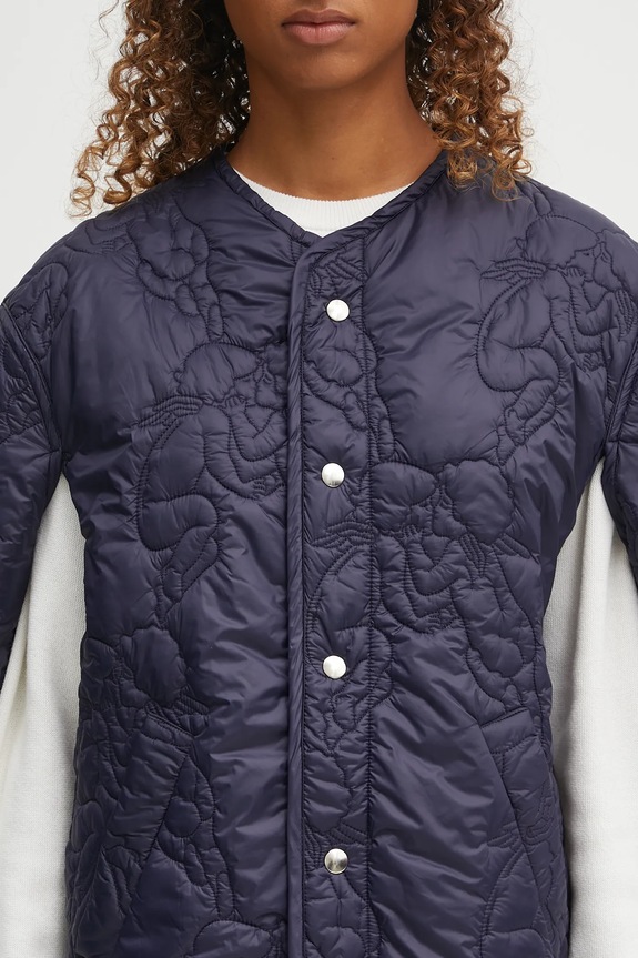 Куртка Fiorucci Nylon Kissing Angels Quilted Liner W02FPOJA442NY01BL05 тёмно-синий