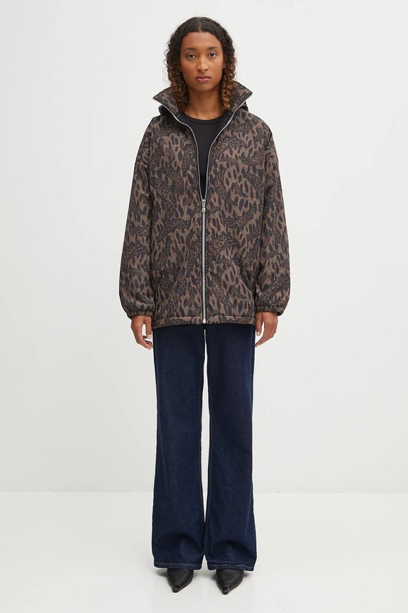 Bavlnená bunda Fiorucci Nylon Banimalier Print Zip Up W02FPOJA440NY01BR01