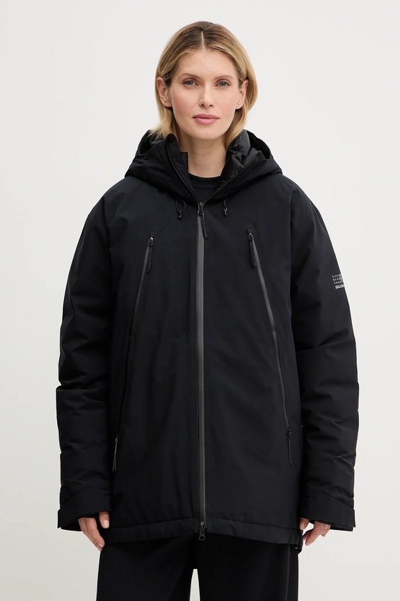 Pernata jakna MM6 Maison Margiela x Salomon s kapuljačom crna S52AM0341.M35594.900