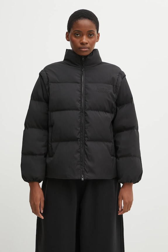 Pernata jakna MM6 Maison Margiela s toplom postavom crna S62AN0159.M35609.900