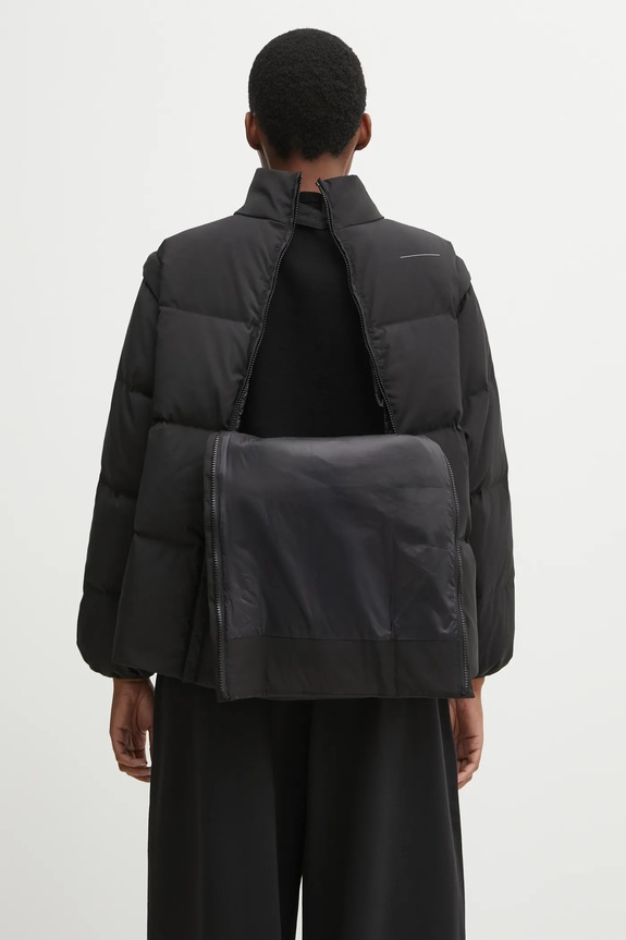 Pernata jakna MM6 Maison Margiela crna S62AN0159.M35609.900