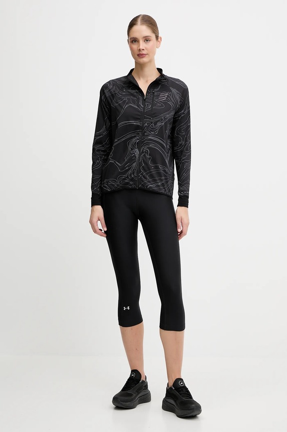 Jakna za vadbo Compressport Hurricane Windproof AJVW110 črna AW25
