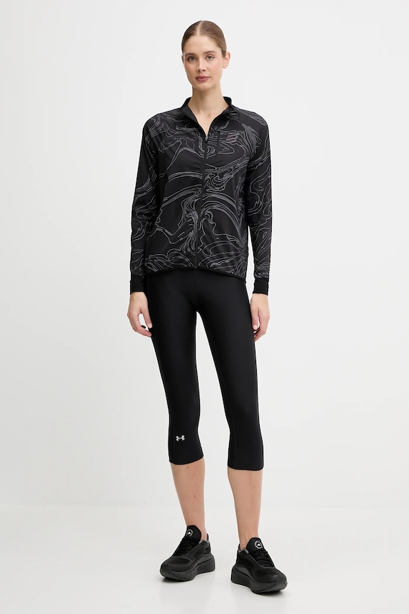 Jakna za vadbo Compressport Hurricane Windproof AJVW110 črna AW25