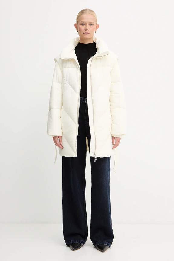 BOSS Orange kurtka C_Piobella 50547306 beżowy AW25