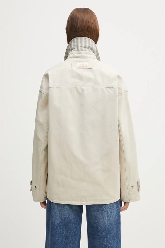 Clothing Kenzo cotton jacket Workwear FF62VE2729HA beige